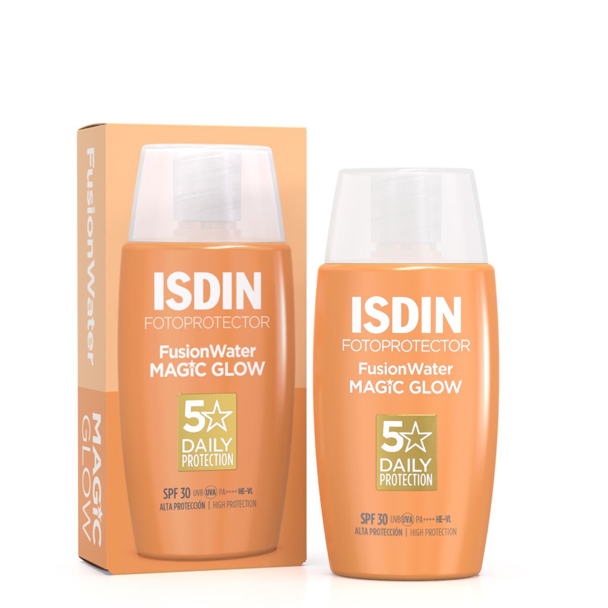 large-20240924174047new کرم ضدآفتاب ایزدین فیوژن واتر مجیک گلو / ISDIN Fotoprotector Fusion Water Magic Glow - Image 1