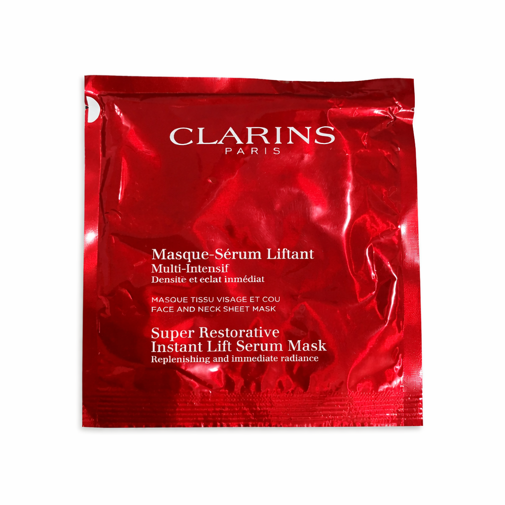 C932B2C5-5E3A-48D1-B271-360DCE5DE43C ماسک ورقهای لیفتینگ کلارنس Clarins Super Restorative Instant Lift Serum Mask - Image 1