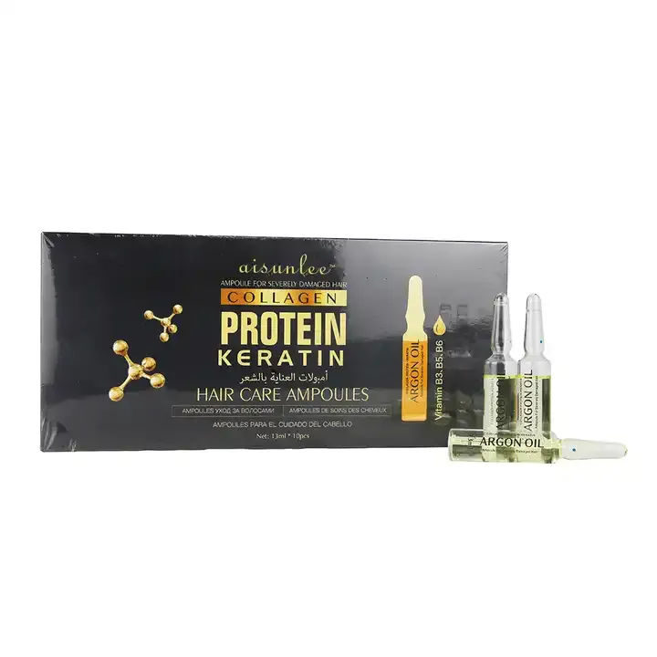 keratine-queen-hair-ampoules-masokala.com_ ویال مو کراتین کویین Keratin Queen بسته 10 عددی - Image 1
