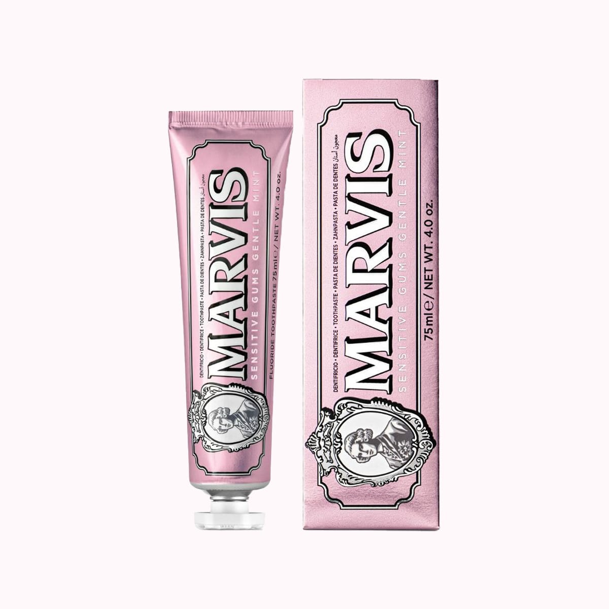 MARVIS-Sensitive-Gums-Gentle-Mint خمیر دندان سفید کننده مارویس بنفش Sensitive Gentle Mint – طعم نعناع - Image 1