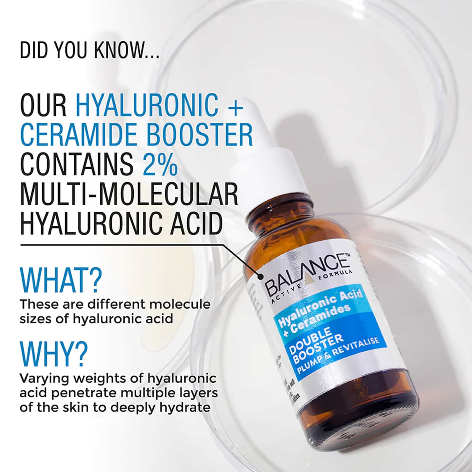 PRUDUCT_2-_2__HYALURONIC_ACID__3__CERAMIDE_COMPLEX_BOOSTER سرم دابل بوستر مدل هیالورونیک اسید کمپلکس سرامید بالانس حجم 30 میل - Image 1