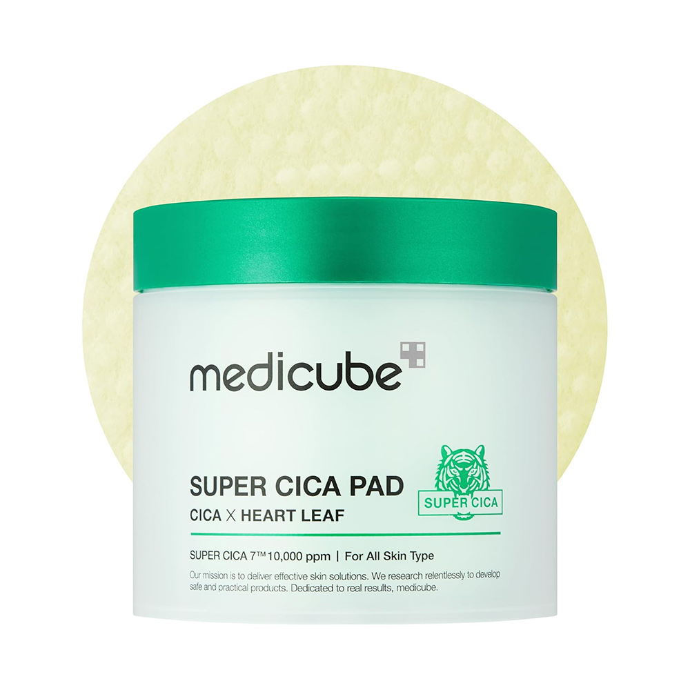 پد-تونر-سوپر-سیکا-مدی-کیوب-لایه-بردار-و-تسکین-دهنده-پوست-Medicube-Super-Cica-Toner-Pad پد تونر تسکین دهنده مدی کیوب سوپر سیکا 70 عددی Medicube - Image 1