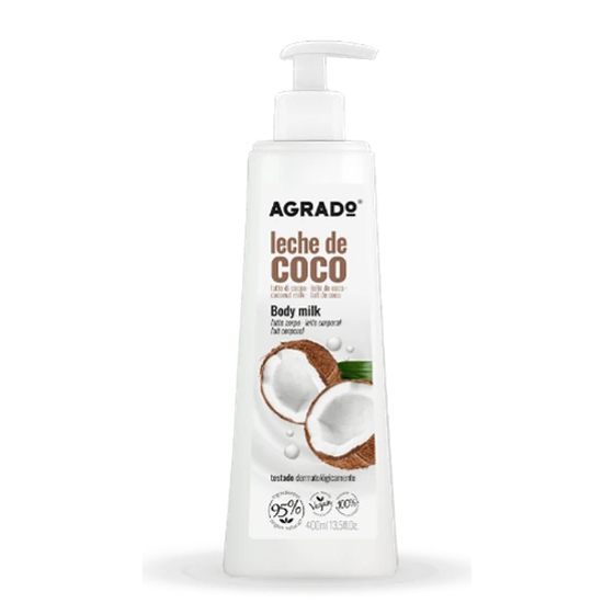 23 لوسیون بدن آگرادو مدل شیر نارگیل (Leche de Coco)(400میل) - Image 1