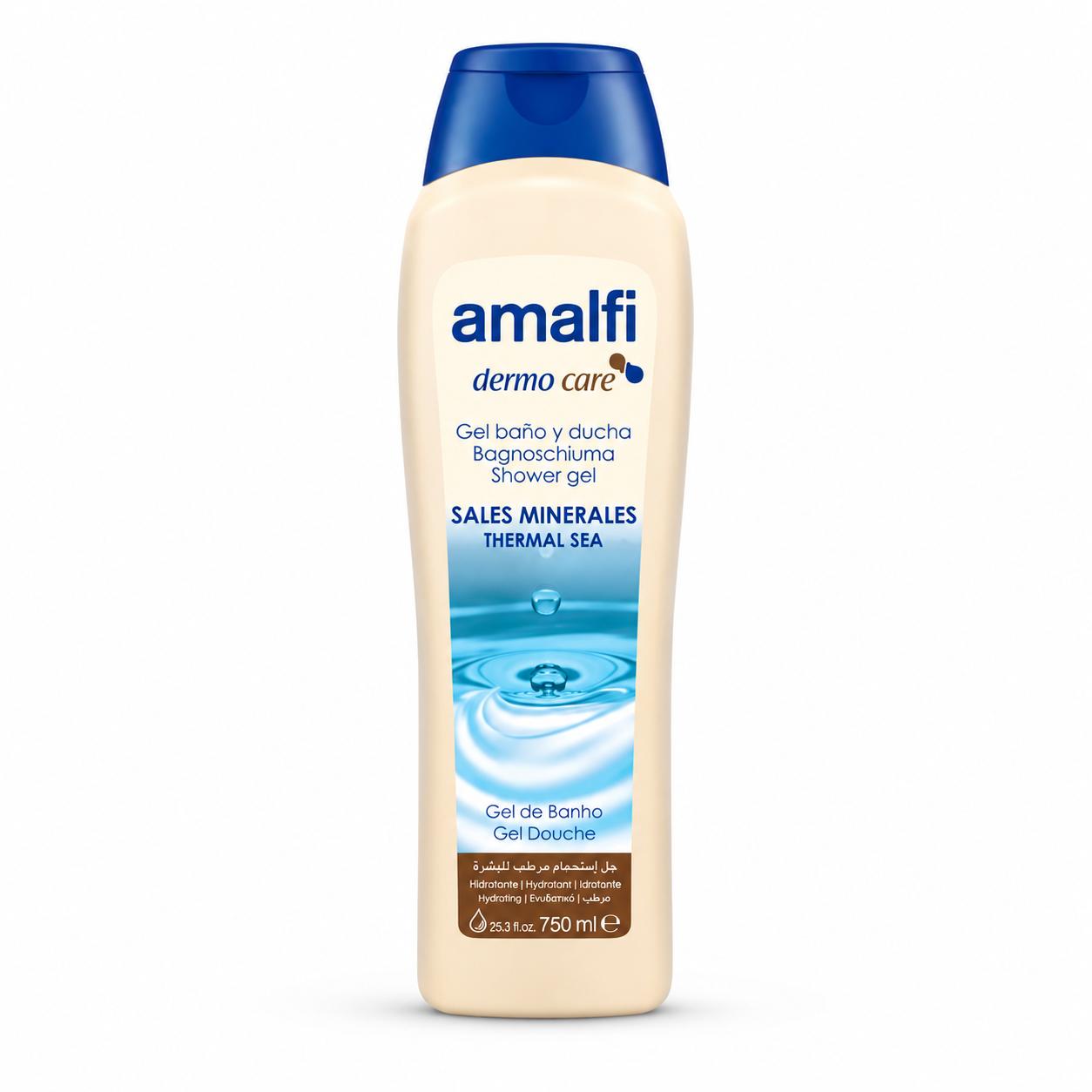 5 ژل حمام و دوش آمالفی مدل مواد معدنی دریایی (Amalfi Dermo Care Shower Gel - Sales Minerales / Thermal Sea) - Image 1