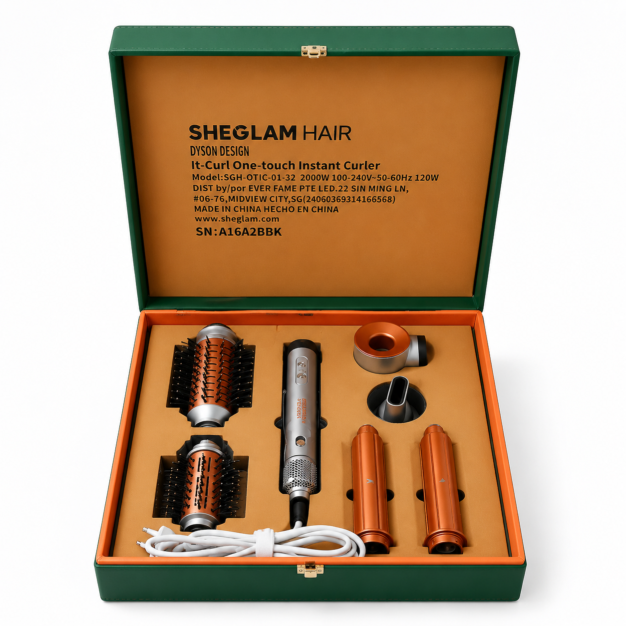 52bf94c0-0750-4b2a-98fa-06869147a6f7 پک چمدونی حالتدهنده و فر کننده چندکاره مو شیگلم هیرIt-Curl One-touch Instant Curler - Image 1