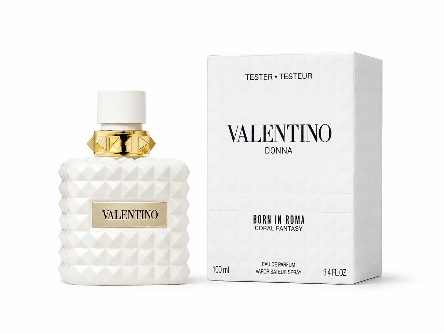 IMG_9119 تستر زنانه ادکلن والنتینو دونا بورن این روما ایووری Valentino Donna Born In Roma Ivory(جعبه تستر) - Image 1