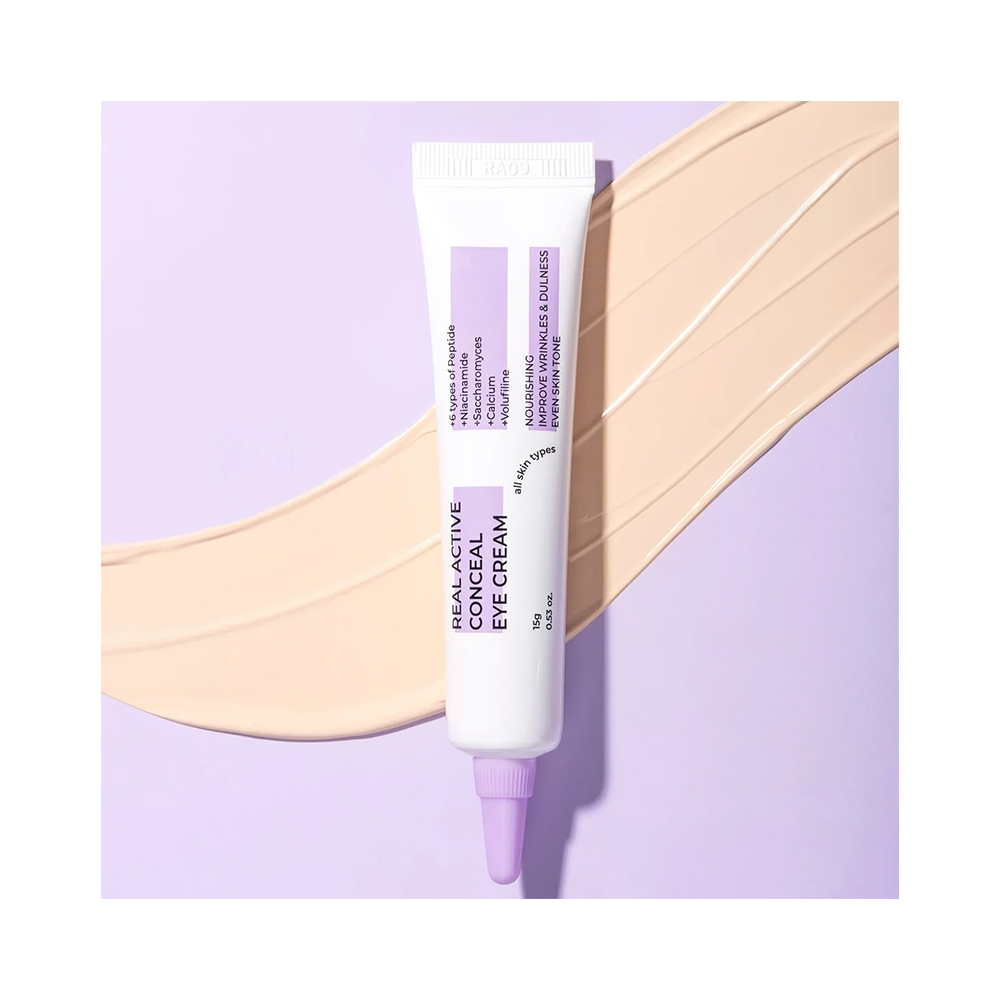 seoul-glow-real-active-conceal-eye-cream-15g-main کرم دور چشم کنسانتره ریل اکتیو سئول گلو(x) - Image 1