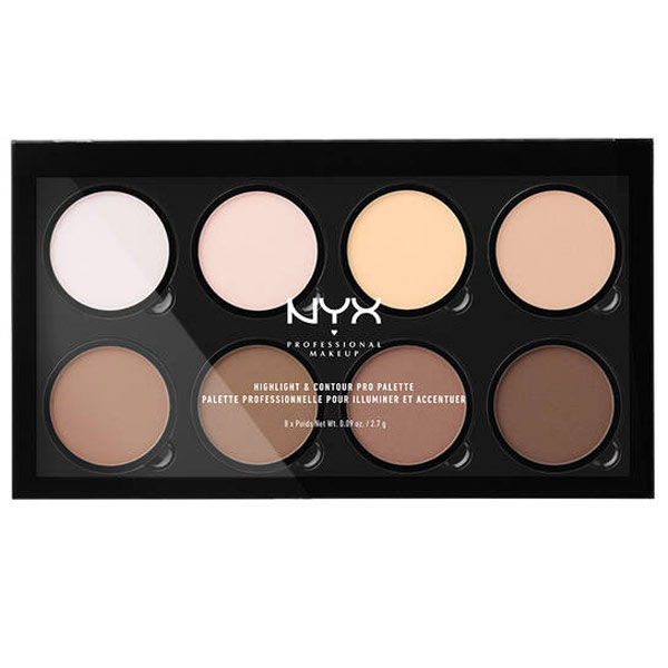 ----------------------------------- پالت هایلایتر و کانتور پودری نیکس NYX - Image 1