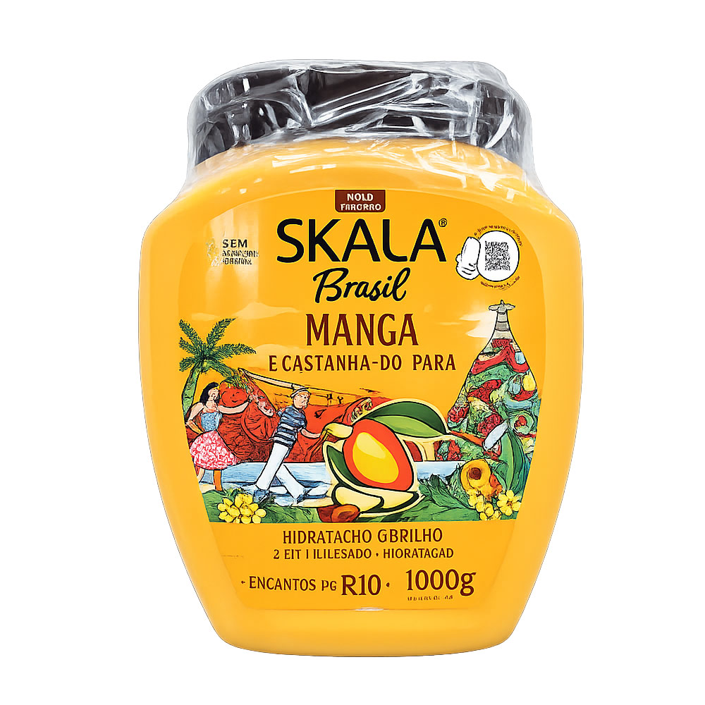 بیوتی-قشم-ماسک-مو-داخل-حمام-اسکالا-مدل-Manga-آبرسان-حاوی-انبه-1000-گرم-skala2 کرم مو و نرمکننده ۲ در ۱ انبه و گردوی برزیلی اسکالا برازیل(1000G) - Image 1